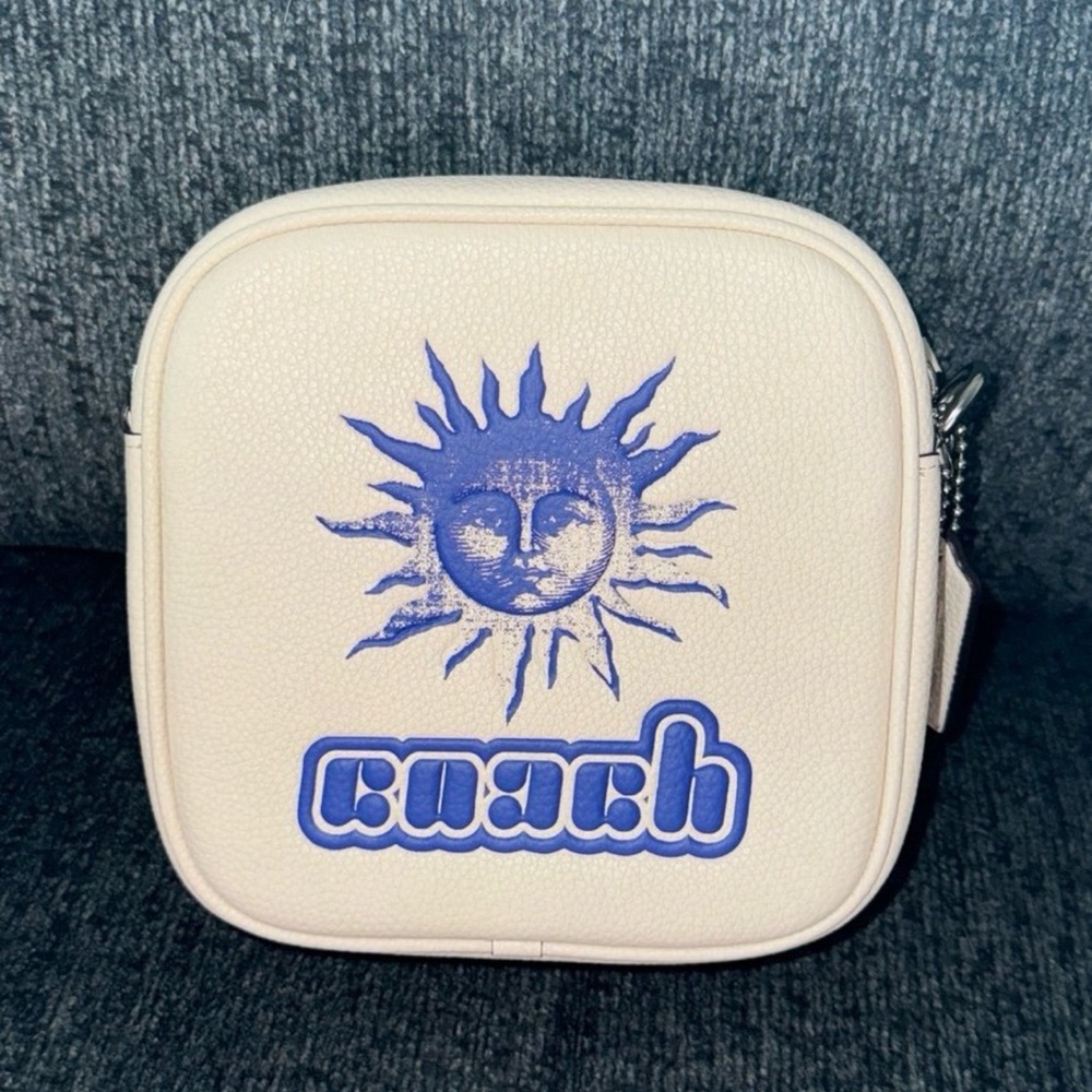 Coach The Lil Nas X Drop Camera Crossbody Bag Chalk/Blue Soft Pebble Leather NWT